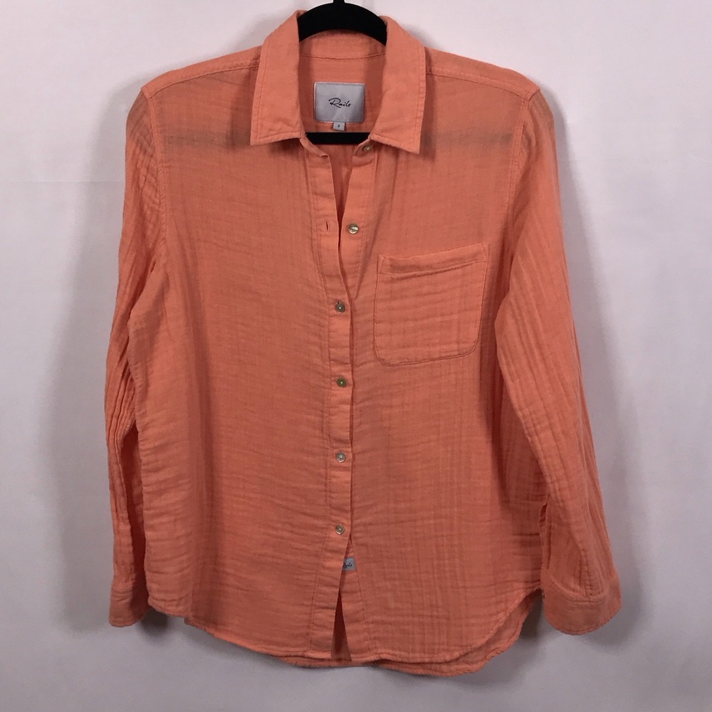 Rails Coral Button-Up Shirt Women’s Size Small